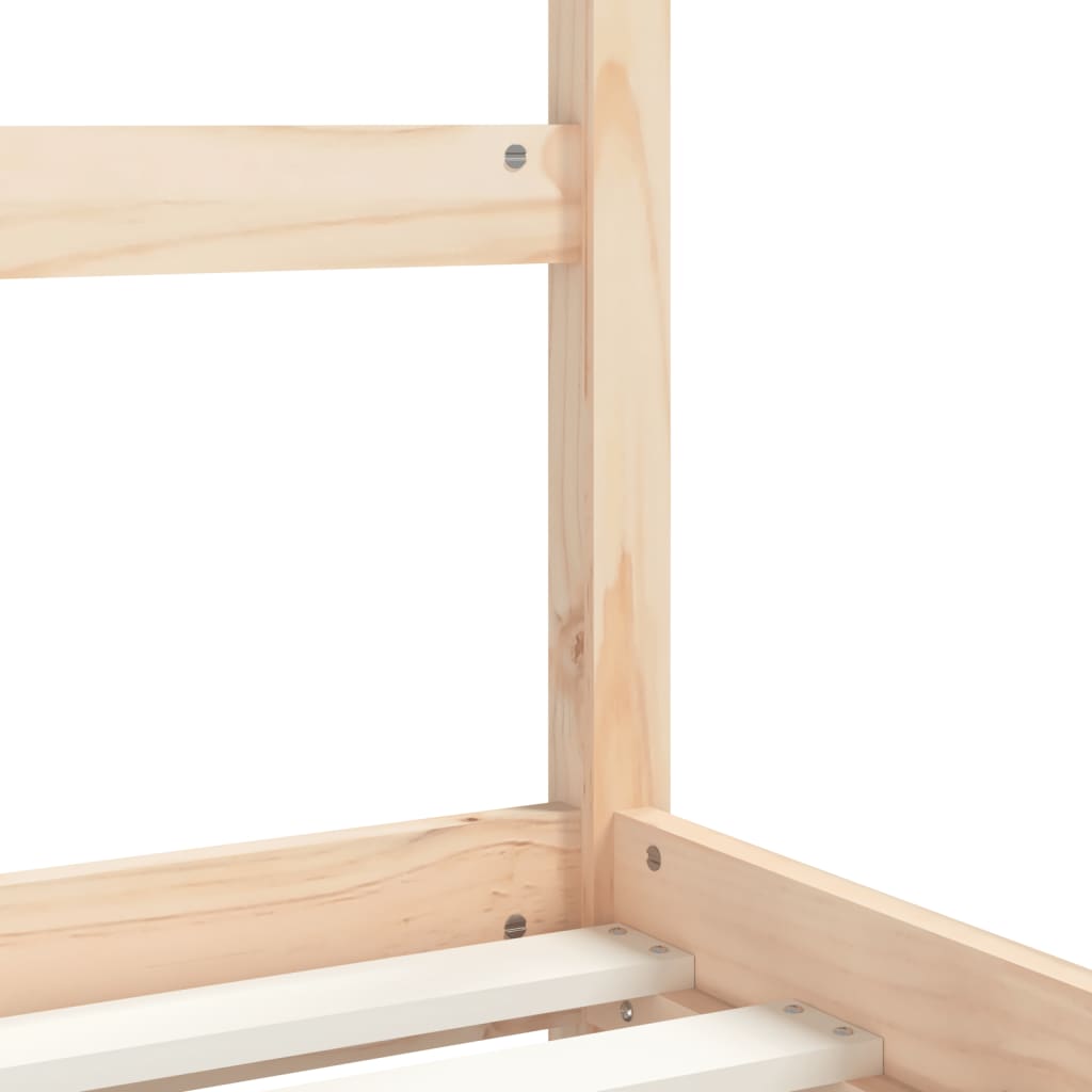Kids  Bed 80 X 200 Cm Solid Pine Wood
