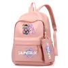 3Pcs/set 26 English Letter K-Pop Printed Backpack with Handbag Pencil Case for Teenager Student Boy Girl Schoolbag Bookbag Large Capacity Travel Bag