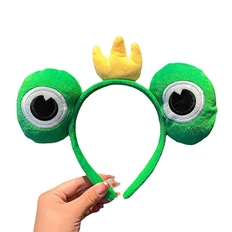 1Pc Funny Frog Cartoon Cute Headband Crown New Plush Big Eyes Headband Women'S Face Wash Headband Children'S Hair Accessories