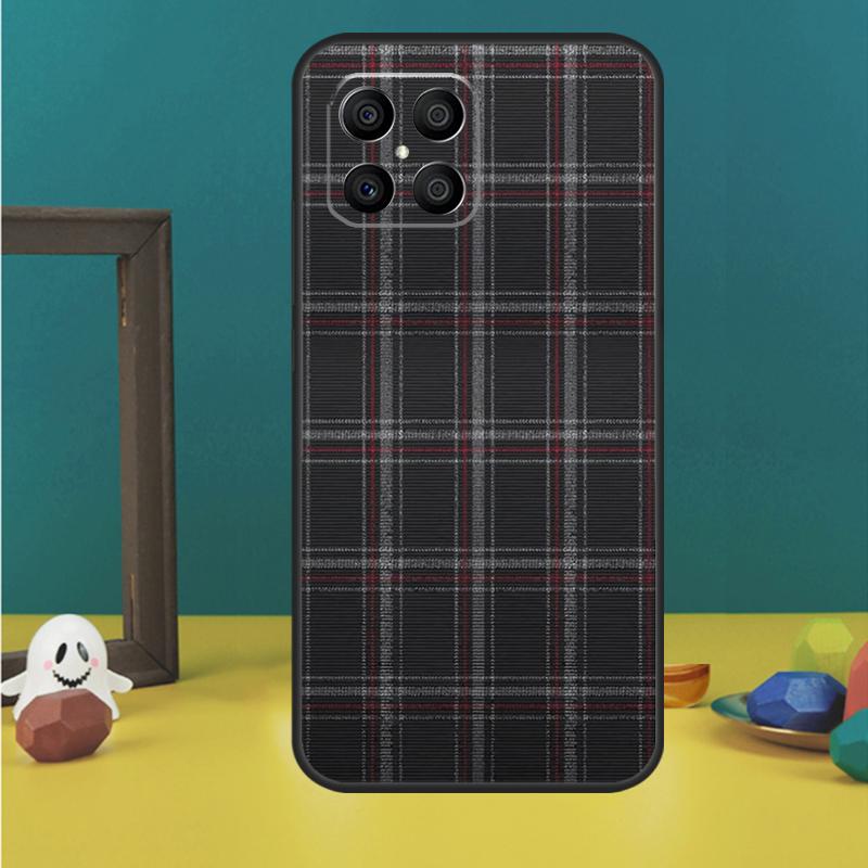 Buffalo Plaid Pattern Case For Honor X9a X8a X8b X9b X9c X8 X9 50 70 90 Lite Honor 200 Lite Magic 7 5 6 Pro Cover