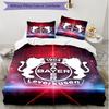 3-teiliges Bettbezug-Set (1 * Bettbezug + 2 * Kissenbezug, ohne Kern), Bayer 04 Leverkusen Druck Weiches Ganzjahres-Bettwäscheset, Heimschlafzimmer Dekor Geschenk