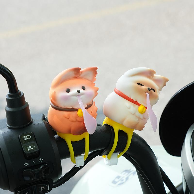 Bicycle Cartoon Cute Figurine Ornaments Featuring Creative Wind-borne Animals, Animals, Electric Vehicles, Motorcycles, Decorative Items.