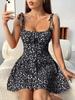 Spring Collection: Sweet Waist-Hugging A-Line Short Skirt - 2025 European & American Casual Dress