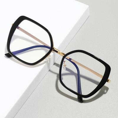 Unisex Trendige Brille mit großem Rahmen, farbwechselnd: Modische Blaulichtblockierende Gläser, die den Teint verbessern.