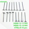 Acessórios para carro 479Q válvula de admissão escape do cilindro do motor HD00-12-111M1 para Haima 3 2007-2012 HD00-12-121M1