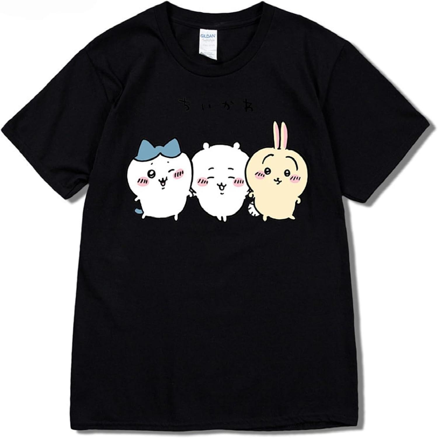 ISaikoy Аниме Чиикава Футболка с коротким рукавом Хативарэ Футболка Костюм S