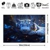 1Pcs Giant White Tiger Blue Butterflies Decoration Background Backdrop For Photo Studio Photo Booth Party