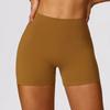 Shaved High Waisted Yoga Shorts, Cinching Belly, Peach Lifting Buttocks, Running And Fitness Pants, Tight Fitting Sports Shorts