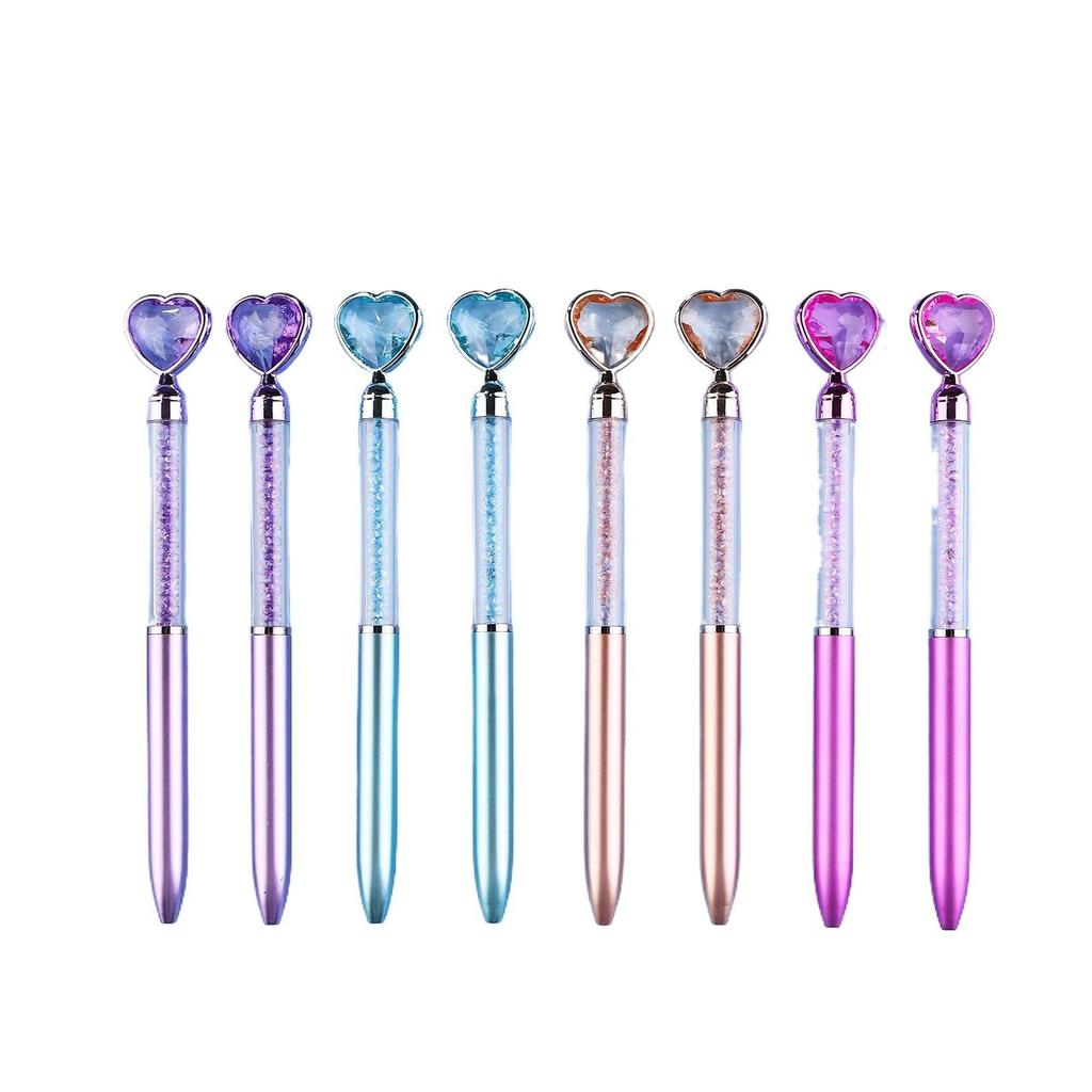 Diamond Heart Glitter Crystal Ballpoint Pen