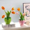 Resin Flower Pot Flower Arrangement Strawberry Vase Cute Fruit Pots  Office