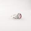 Natural Rhodolite Gemstone 925 Sterling Silver Jewelry Handcrafted Promise Ring RR-8-48