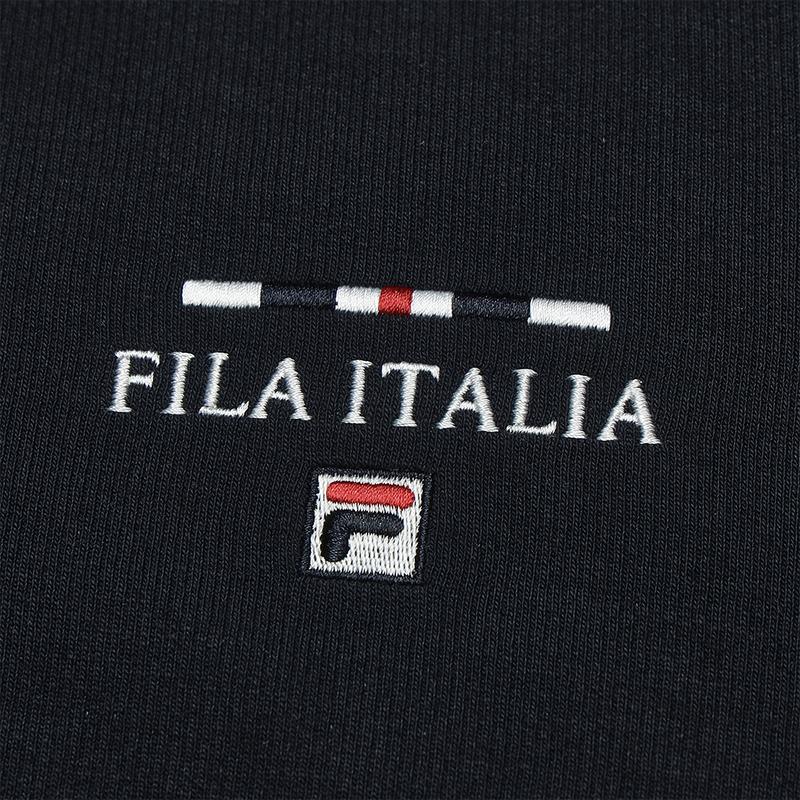 FILA Heritage Fashion Classic Simple Comfortable Casual Versatile Knitted Crew Neck Sweatshirt Men sweatshirt Legendary-Blue F11M548217FNV