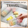 7pcs Compressed Face Towels Plant Fiber Wipes No Fluorescent Tear Resistant Silky Soft for Makeup Removing Face Cleansing Travel