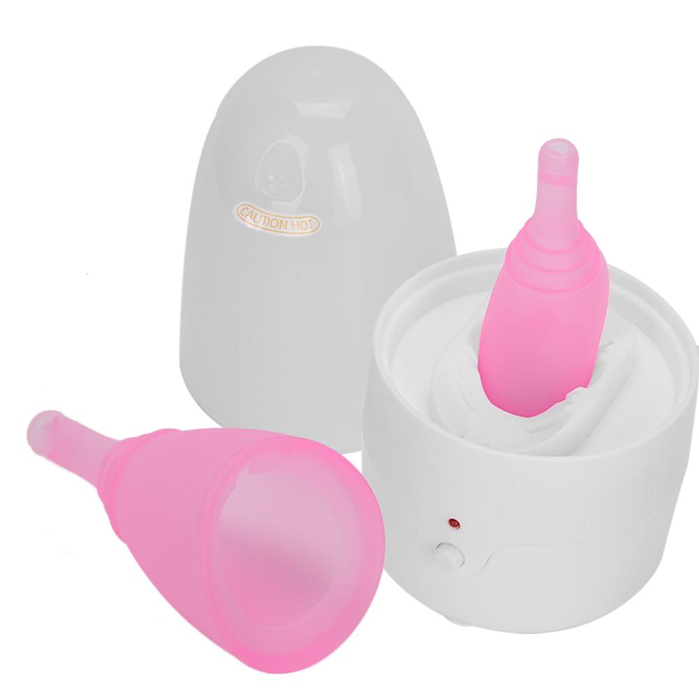 Menstrual Cup Set Silicone Reusable Menstrual Soft Cups Foldable Original Period CupsS X 2