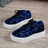 Fashion Platform Sneakers for Women Autumn New Thick Bottom Lace-Up Sports Shoes Woman Casual Non Slip Graffiti Color Sneakers
