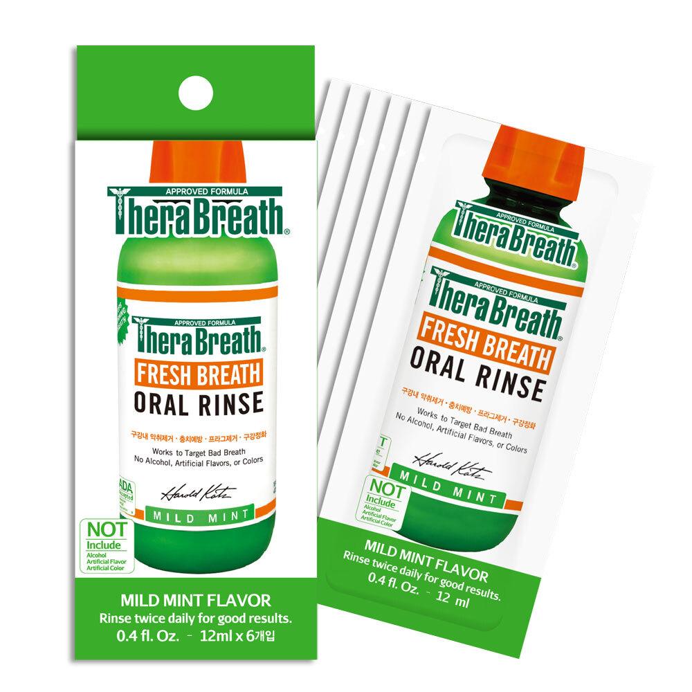 TheraBreath Oral Rinse Portable Kit 12mlx6 (Choose 1 of 2)