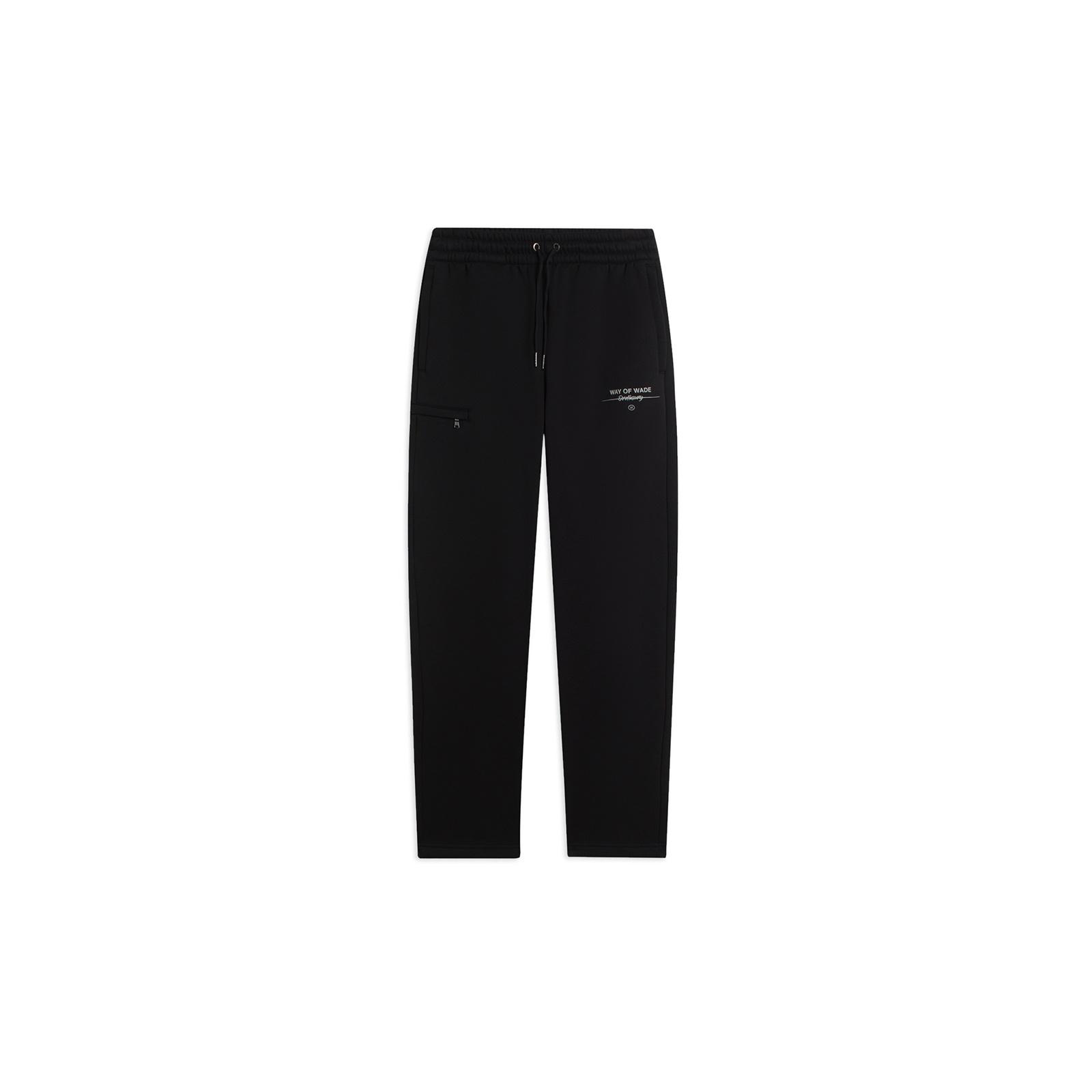 Li-Ning Way of Wade Fleece Straight Pants Black Men s AKLSC25-1 S