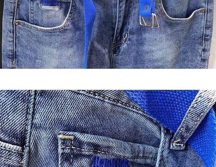 Men's Ripped Slim Fit Straight Jeans - Spring/Summer 2024 Fashion