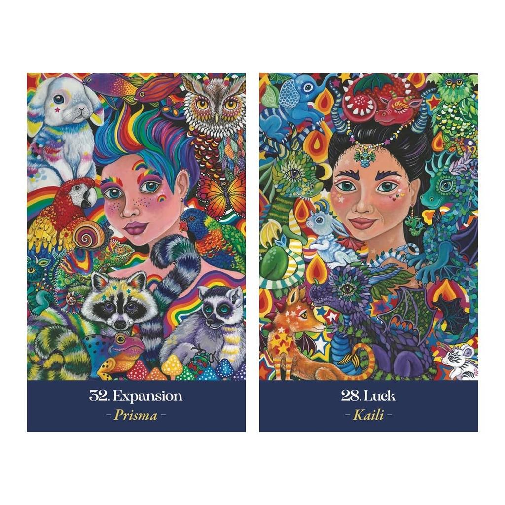 Kancharo Oracle Cards, 45-Piece Tarot Card Set [Earth Mothers Oracle] Includes Japanese Oracle Card Basic Instructions & Pouch (Authentic)