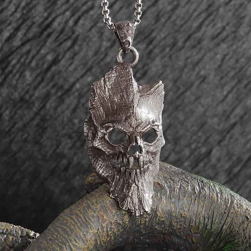 Sieben Engel Magischer Kreis Salomons Siegel Amulett Halskette Anhänger Herren Punk Retro Glücksbringer Schmuck