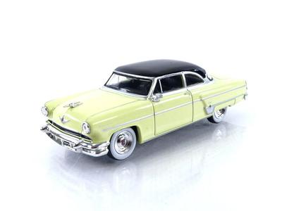 TrueScale Miniatures MINI GT 164 Lincoln Capri 1954 Premier Yellow Left-hand Drive Finished Product