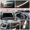 Accessories For Mazda CX-5 CX5 KE 2013 - 2016 Window Lift Air AC  Vent Head Light Lamp Handle Bowl Dashboard Panel Cover Trim