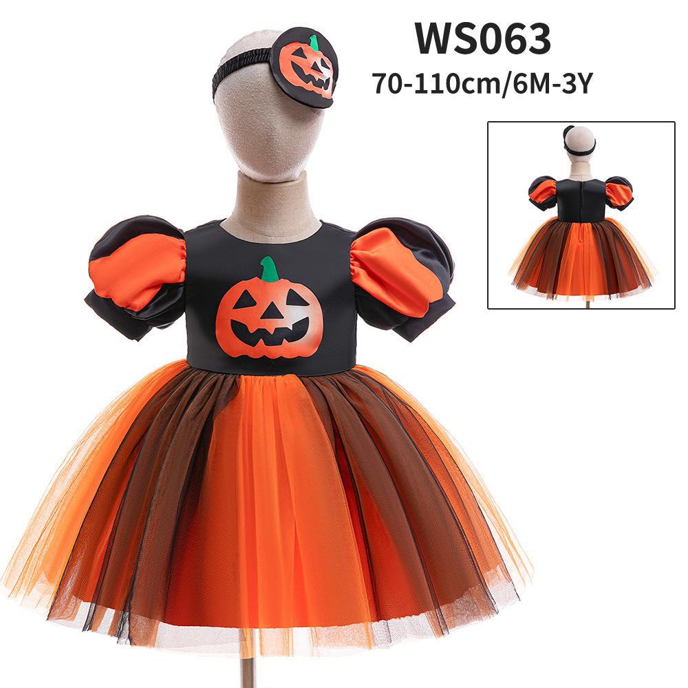 Satijnen Prinsessenjurken Collectie voor Kinderen, Halloween Meisjes Rollenspel Formele Jurk