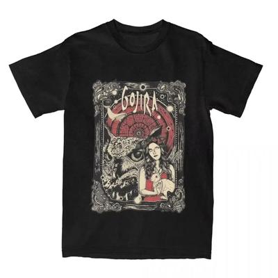 2025 Men Women Gojiras Rock Metal Band Printed T-shirts Loose Cotton Clothing Vintage Short Sleeve Tees Crew Neck Summer T Shirt