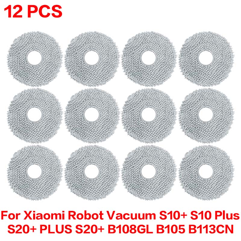 For Xiaomi Robot Vacuum S10 Plus S10+/ S20+ PLUS /S20+/B108GL / B105 / B113CN Spare Parts Filter Main Side Brush Mop Accessories