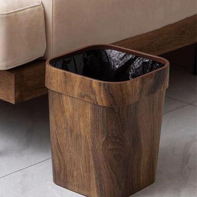 Square Toilet Paper Basket Plastic Rubbish Can Uncovered Trash Can  Living Room