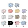 New Cartoon Floral Coin Purse Bow Print Large Capacity Storage Bag Headphone Bag