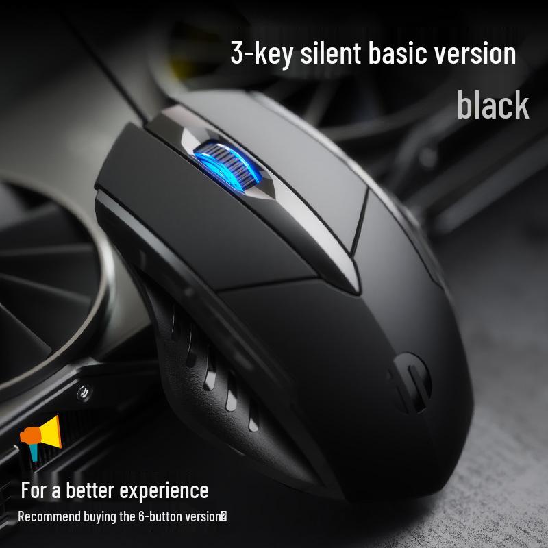 Inphic PW1 Silent Wired Gaming Mouse with Macro Functions for Desktop and Laptop