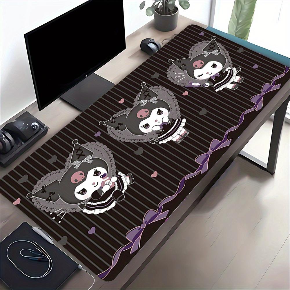 Kuromi Themed XXL Mouse Pad - Non-slip Rubber Desk Mat for Gaming and Office Use, Multi-Function Keyboard and Mouse Pad, Ideal Gift for Chri