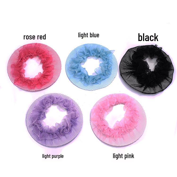 Dětská baletní síťka na vlasy - Taneční drdol a neviditelná krajková síťka pro dospělé