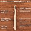 10pcs Ten Pack Environmentally Friendly and Degradable Bamboo Soft Hair Bamboo Toothbrush Set