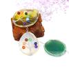 Handmade Silk Winding Tree Of Life Colorful Beads Natural Agate Sheet Pendant Necklace N634