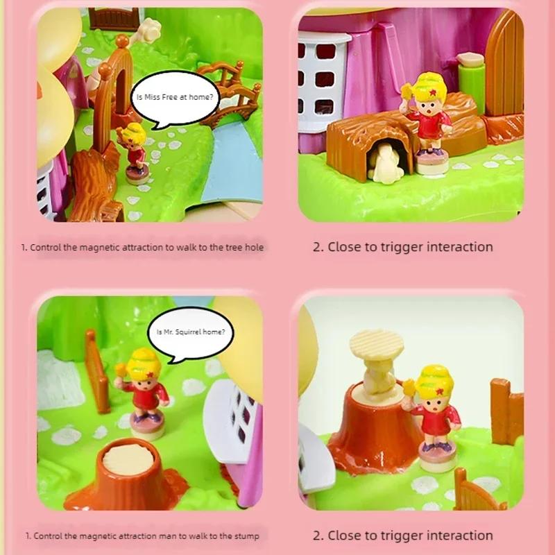 Creative Children Board Games Music Mushroom House Table Cosplay  Party Interactive Desktop Games Toys With Lights Gift for Kids