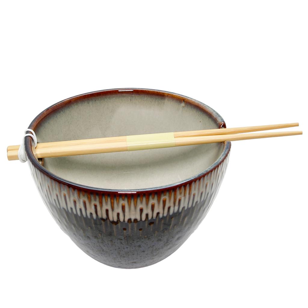 CERAMIC BOWL DEEP PLATE 0.7L FOR RAMEN NOodles OMBRES SOUP