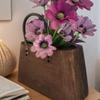 Modern Vintage Wooden Storage Basket for Plants Home Decor Cross Border