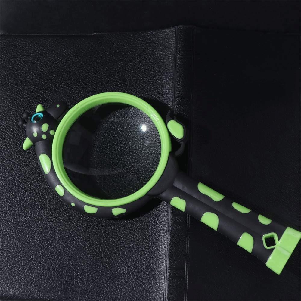 Experimental 10X Glass Giraffe Magnifier High Definition Comfortable Grip Loupe Magnifier Cartoon Durable Magnifying Glass