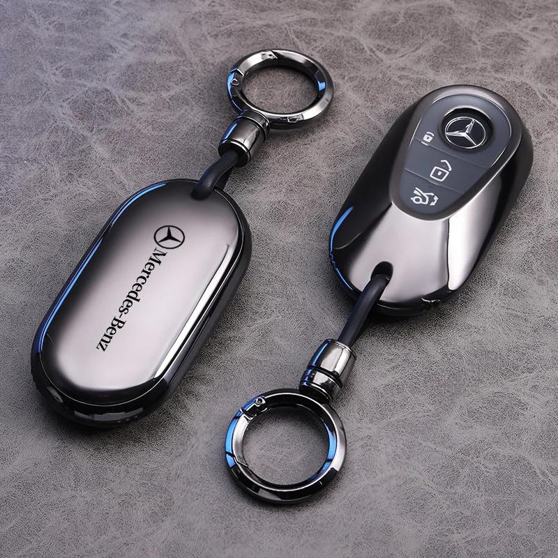RPO5 Car Key Fob Cover Case Keychain Holder For Mercedes Benz Accessories A200 C180 C200 C300 GLA250 GLC300 GLE400 GLE500