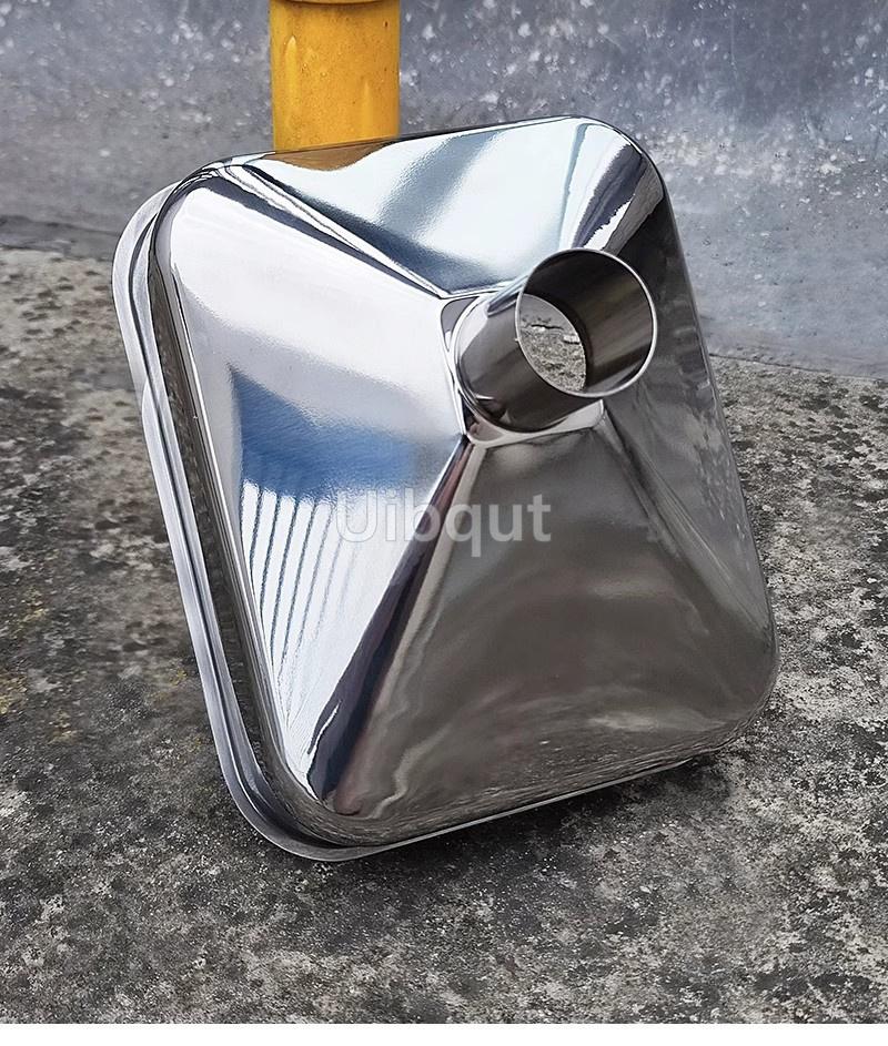 1PC Stainless steel square funnel large big diameter hopper rectangular kitchen funnels industrial wine liquid filling hoppers