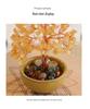 Natural Crystal Money Tree of Life Home Office Decoration Ornament