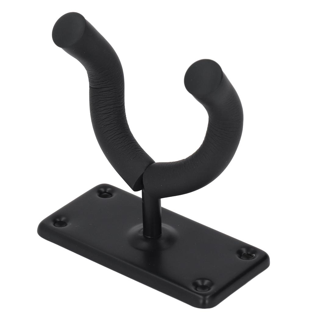 Guitar Wall Mount Hanger Hook 4 Holes Acoustic Electric Bass Metal Holder for All Size Guitars Black