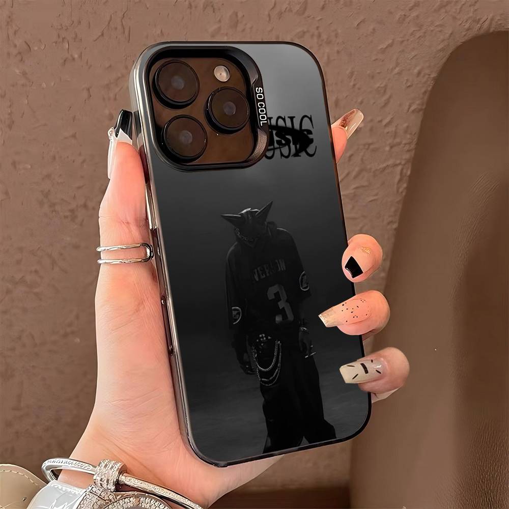 O-Opium Rap Playboi Carti Phone Cover For IPhone 16 15 14 13 12 11 17 Pro Max Plus Color Silver Shell