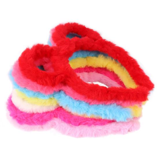 Femei, iarnă, groasă, bentiță de pluș, urechi rotunde de urs, machiaj, cerc de păr elastic, culoarea bomboanelor, accesorii pentru păr