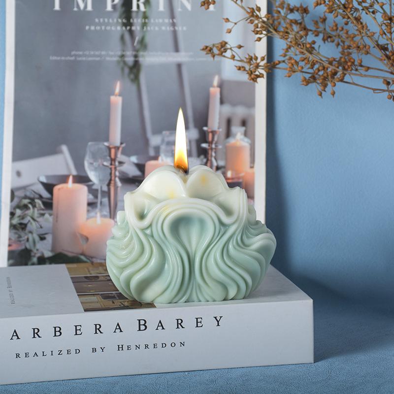 Ozeanschale Kerze Silikonformen Handgemacht Welle Gestreifte Schale Aromatherapie Seife Harzform Eis Kuchen Herstellungswerkzeug Geschenk Dekoration