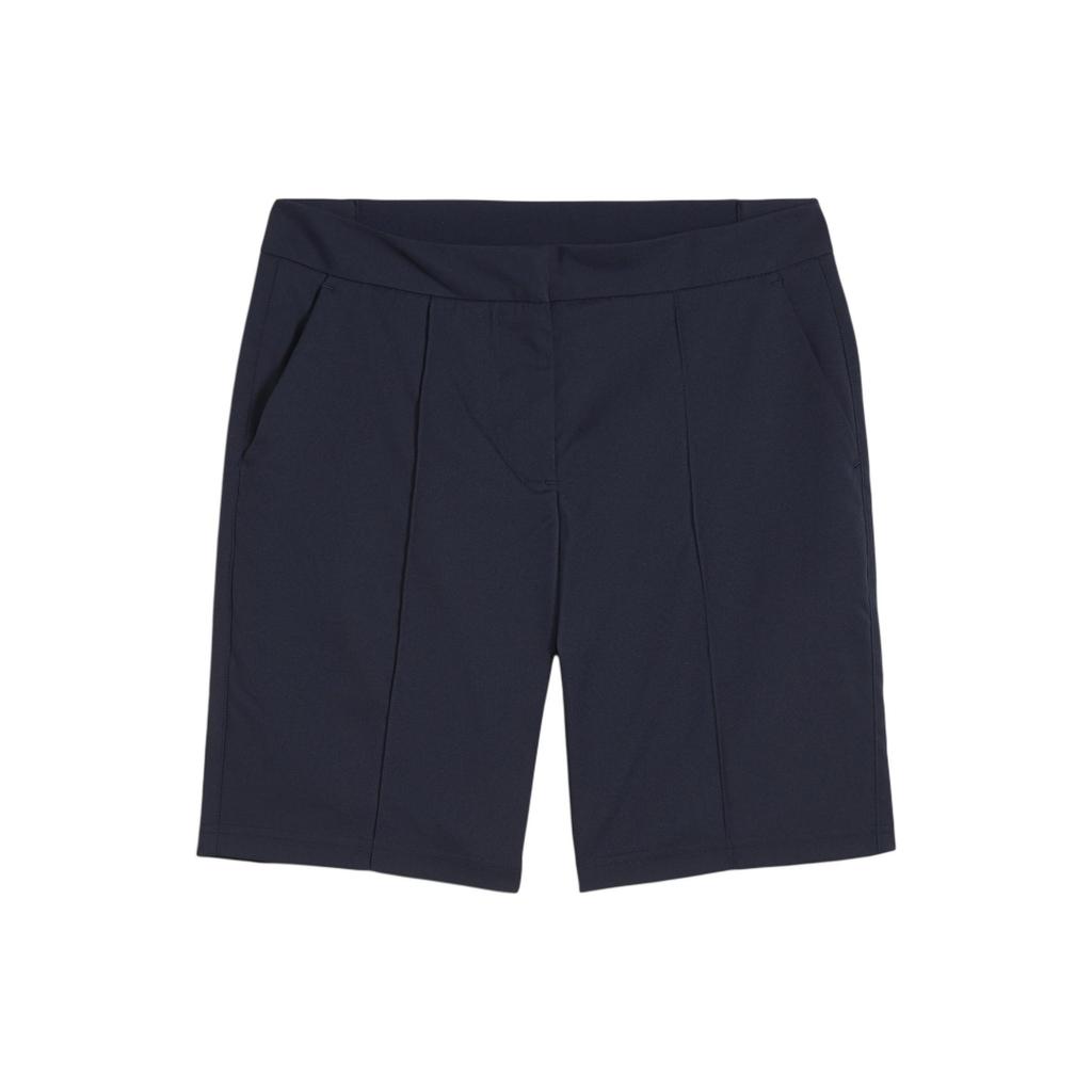 PUMA Solid Color Golf Sports Straight Leg Mid Rise Casual Shorts Women shorts Navy-Blue 623886-03