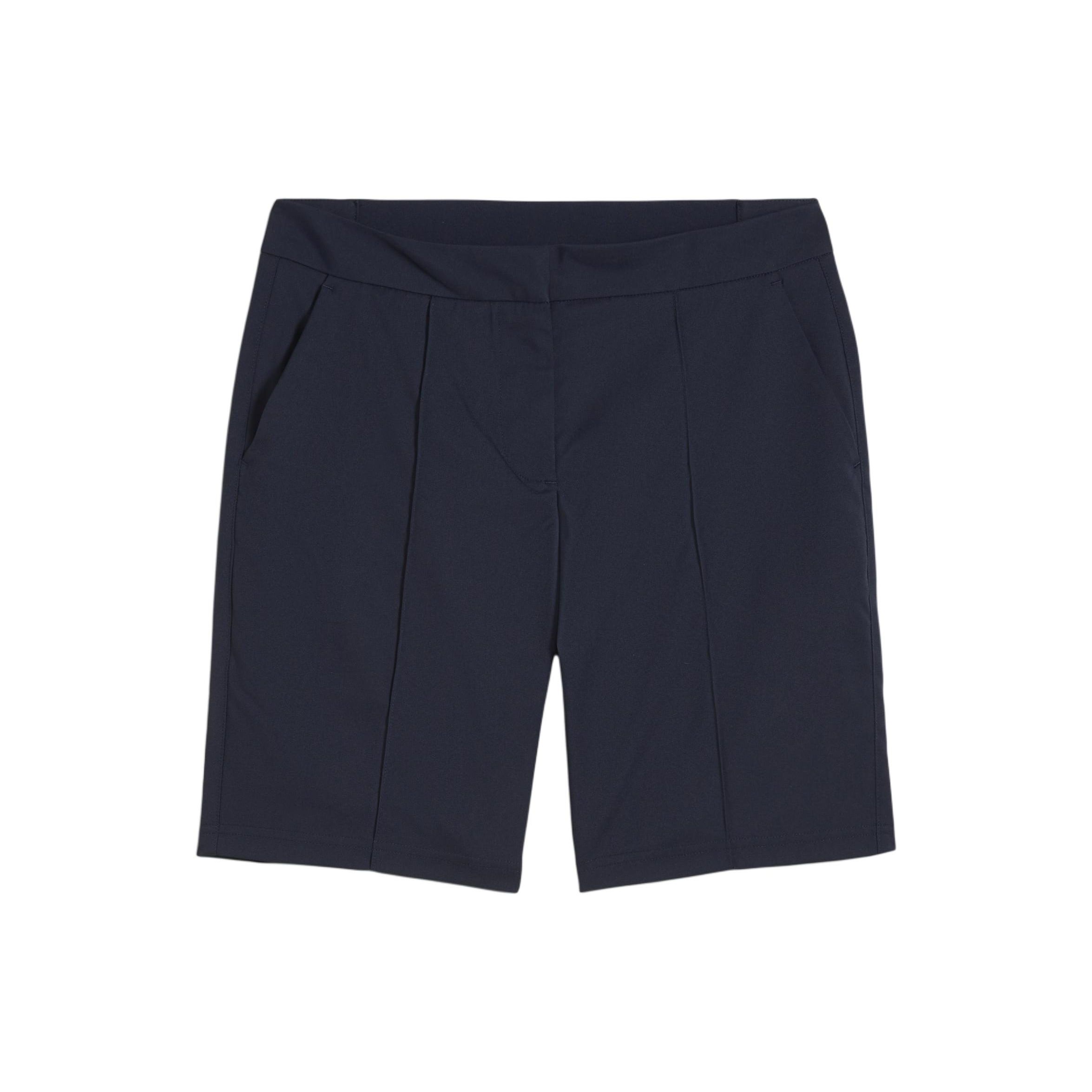 

PUMA Solid Color Golf Sports Straight Leg Mid Rise Casual Shorts Women shorts Navy-Blue 623886-03 XS