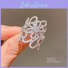 Flower Open Ring With Zirconia And 18k Gold Plating For Women Fashion Jewelry